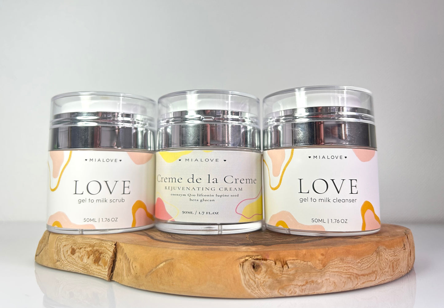 Perfect Trio 'Love Cleanser with Love Scrub and Creme de la Creme mialove