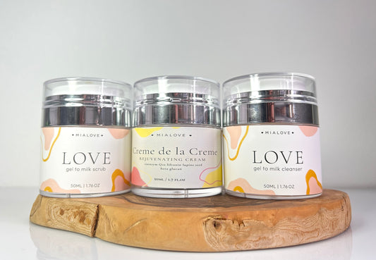 Perfect Trio 'Love Cleanser with Love Scrub and Creme de la Creme mialove